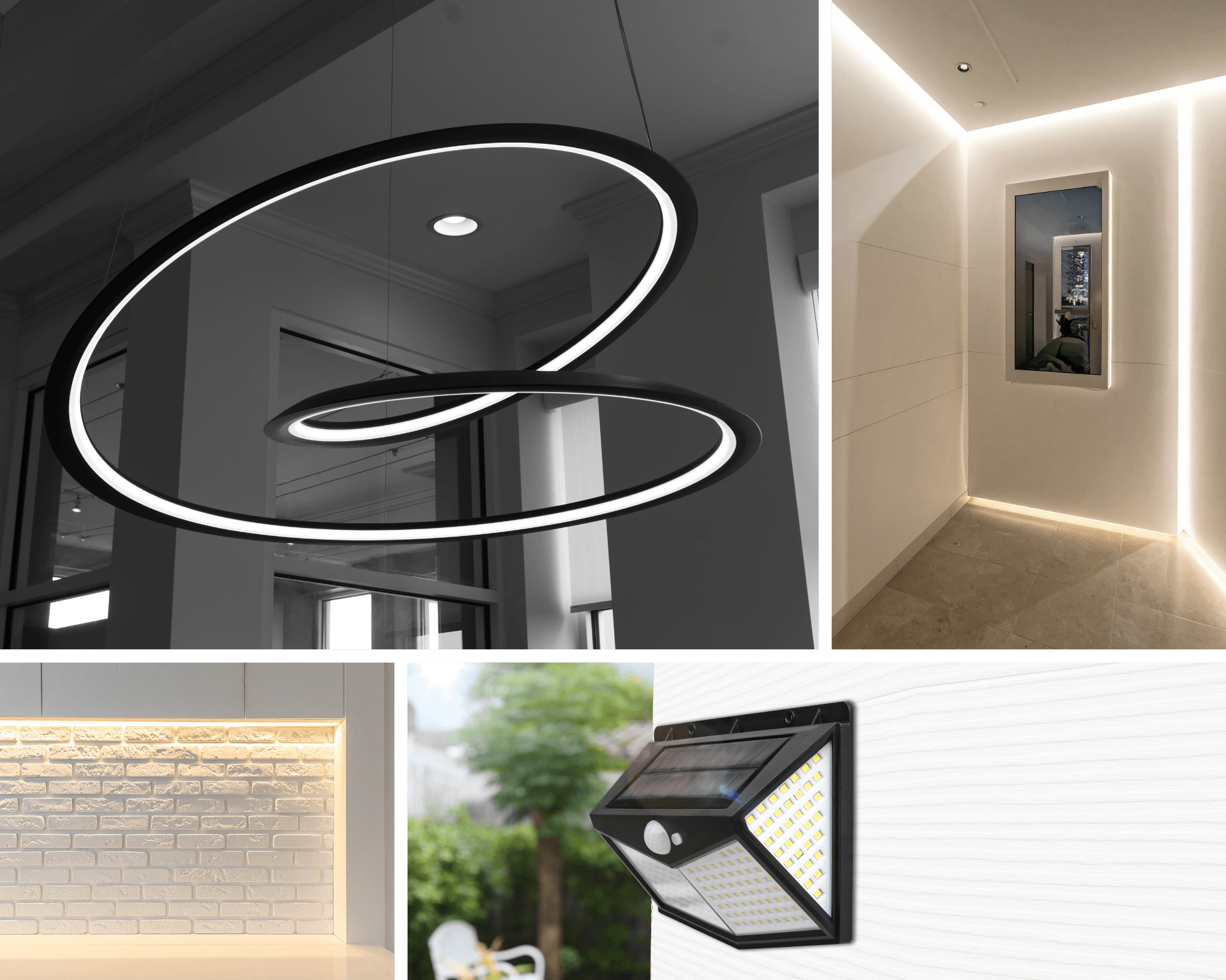 Progetti di illuminotecnica LED per interni ed esterni