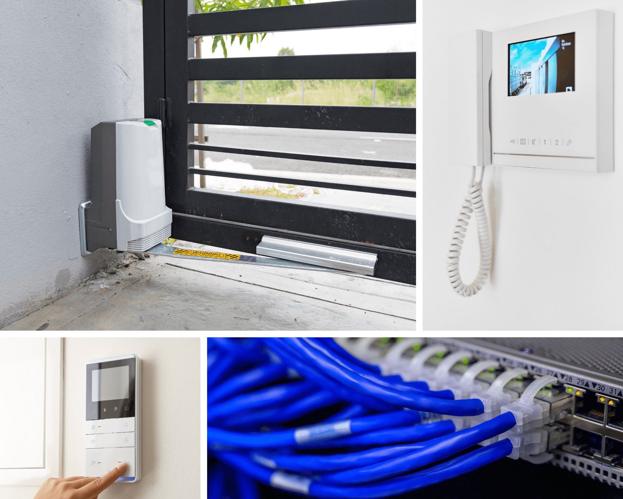 Impianti elettrici civili con videocitofono, automazioni e cablaggio