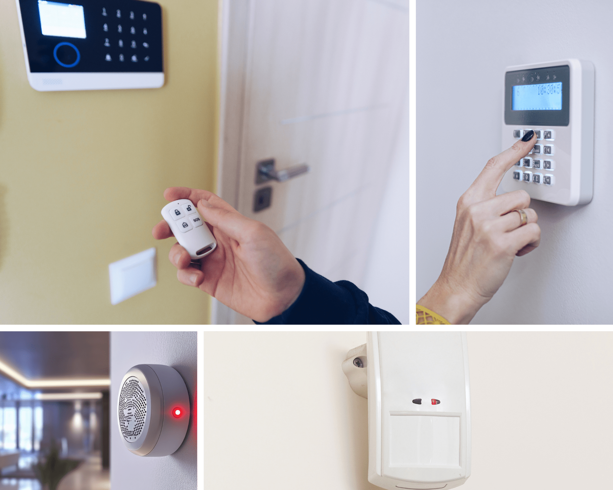 Sistema allarme domestico con telecomando e sensori