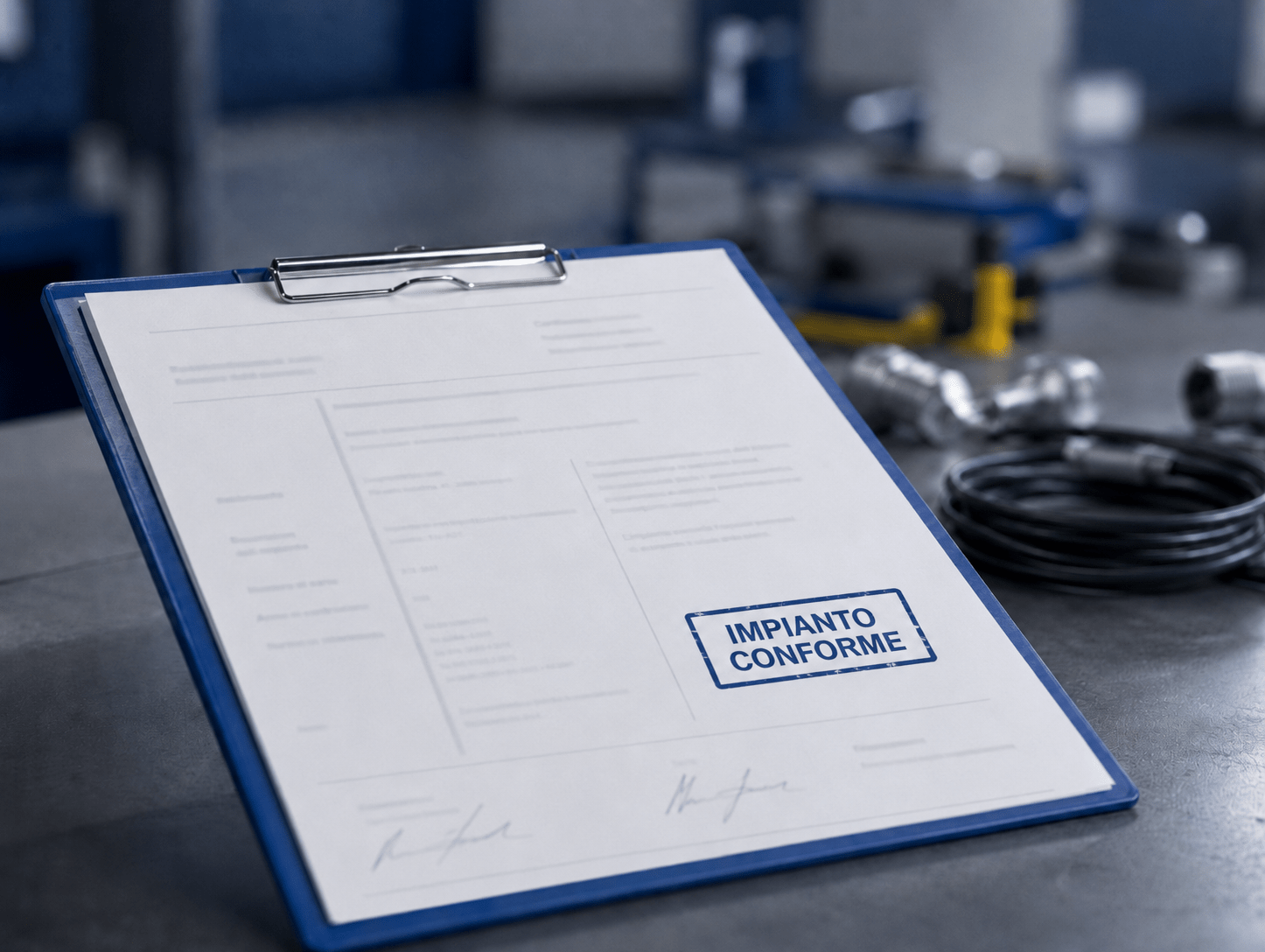 Certificazione di conformità per impianto elettrico