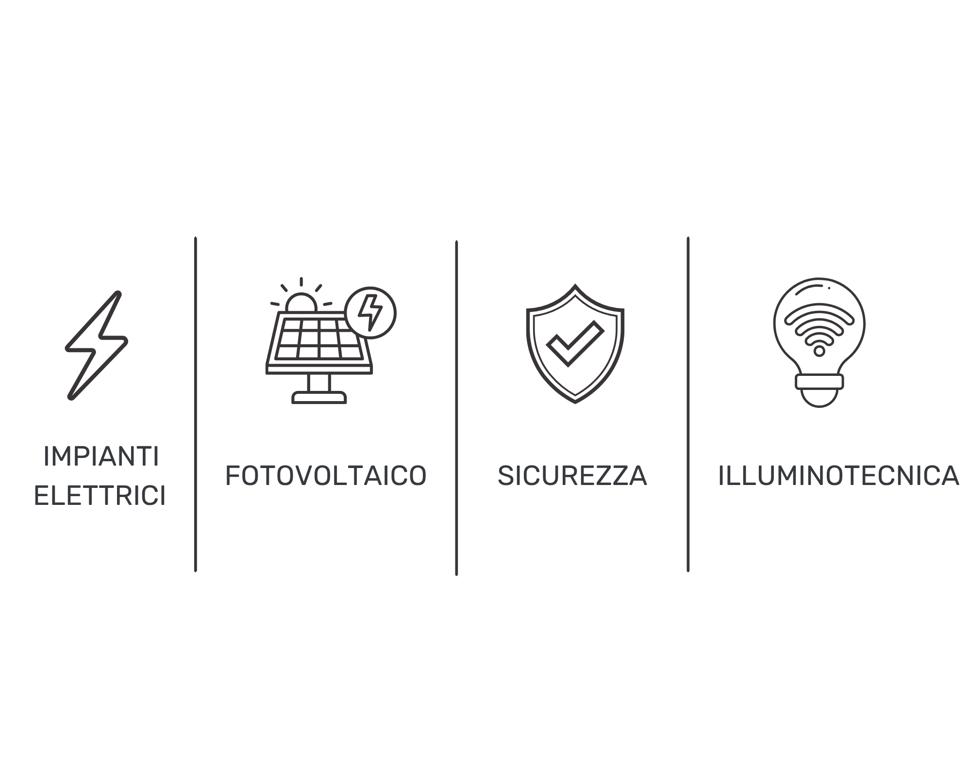 Servizi Cieffe System: impianti elettrici, fotovoltaico, sicurezza e illuminotecnica